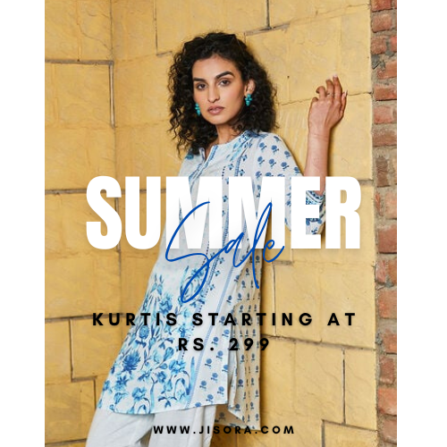 Jisora summer sale - Kurtis starting at Rs.299