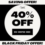 EnjoyBlack day offer Flat 40% OFF today.