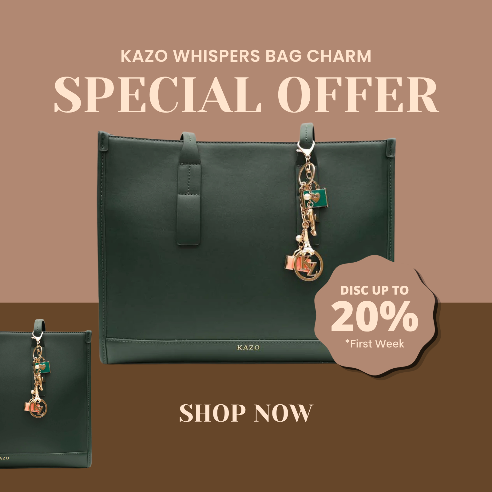 kazo - giving bag charm