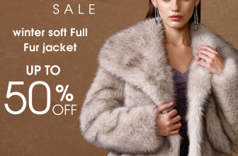 kazo winter fur jacket ad poster