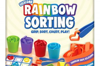 Skillmatics Silicone Rainbow Sorting Board Game - Learning & Educational Toy, Sorting, Counting & Sequencing Skills, Gift for Toddlers & Preschoolers Ages 3, 4, 5, 6