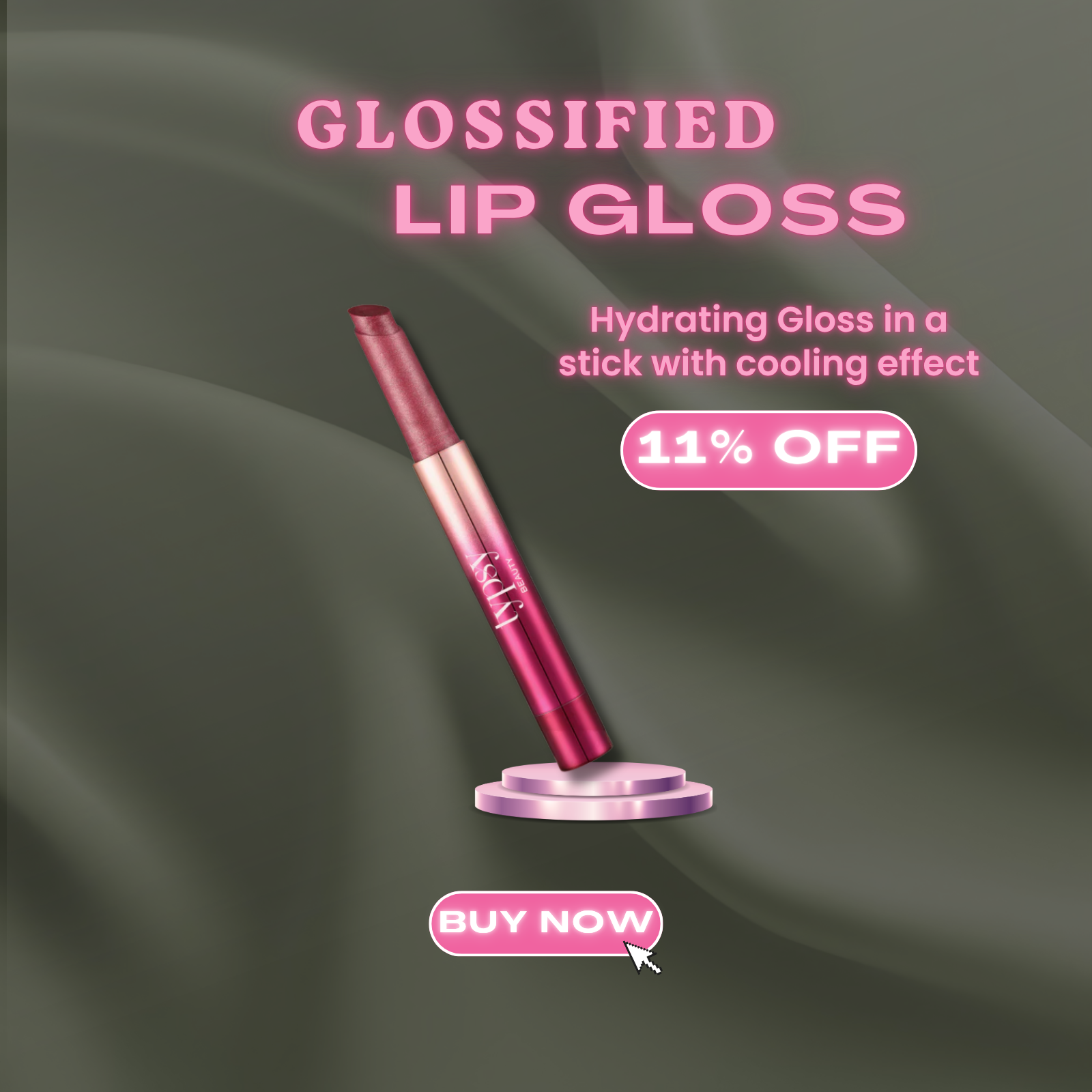 Typsy Beauty - Get your 11% off in glossified lip gloss