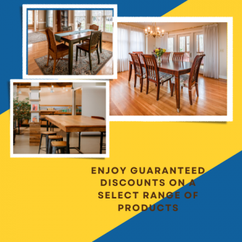 Enjoy guaranteed discounts on a select range of products