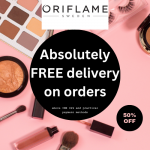 Oriflame - free delivery on orders above Rs 999