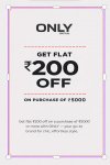 Only India-Get flat ₹200 Off on purchase of ₹5000