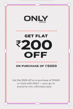 Only India-Get flat ₹200 Off on purchase of ₹5000