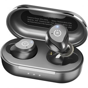      TOZO NC9 "Best Noise-Cancelling Earbuds for Travelers"