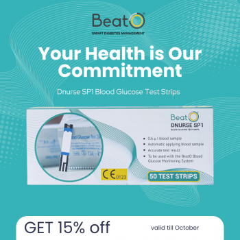 BearO-GET 15% off-Dnurse SP1 Blood Glucose Test Strips