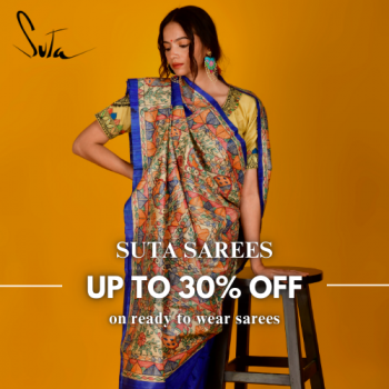 Suta- Ready to Wear Saree Offers: Grab Up to 30% Discount