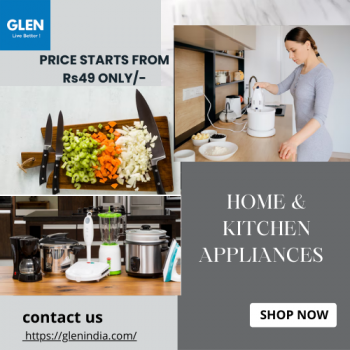 Glen India :Home & Kitchen Appliances From Rs 49 -