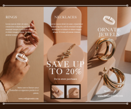 Save 20% on all jewelry during the Flash Sale event.