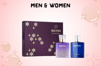 Skinn by Titan Mini Gift Set for Men and Women with assorted mini perfume bottles in an elegant gift box