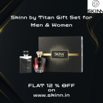 Skinn by Titan Gift Set for Men and Women with assorted perfumes in a premium gift box