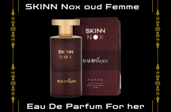 SKINN Nox Oud Femme perfume for women in an elegant bottle with a luxurious, feminine design