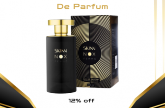 SKINN Nox Pour Femme Eau De Parfum for women in a sleek, elegant bottle with a bold and luxurious look