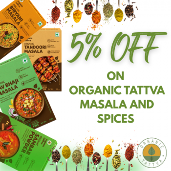 Organic Tattva Discount On Masala & Spices Upto 5%!