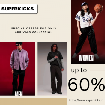 Superkicks- Coupon Code: Valid Up To 60% On Apparels