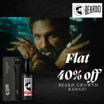Grow Your Beard, Not the Bill – 40% Off Beard Growth Range!