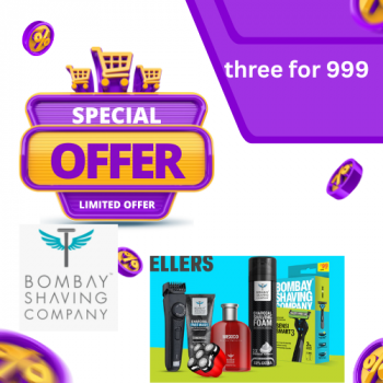 Bombay shaving company-Get any 3 at ₹999 only