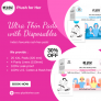 PlushForHer : Get 30% OFF on Ultra Thin Pads with Disposables