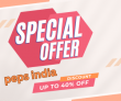 Peps India Sitewide Offer  40% OFF  In bedsheets