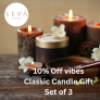 Seva Homes-10% Off vibes Classic Candle Gift Set of 3