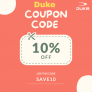duke – Coupon code for 10% off