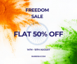 Rareism Freedom Sale flat 50% off