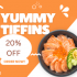 Yummy tiffins – Use this 15% code😋 as a new customer