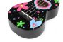 Mahalo Art Series Soprano Ukulele Heart Black With Bag