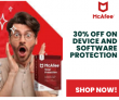 McAfee 30% OFF on device and software protection