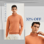 BANANA CLUB Turtle-Neck Sweater at 32% Off