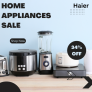 Haier- get upto 34% off cashback on kitchen appliances