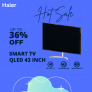 Haier S800 QLED 109cm (43) Google TV Get Upto 36% Discount