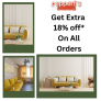 Pepperfry – Get Extra 18% off* and cashback on all orders