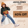 JACK & JONES Junior 40% Off on HOODED Jacket