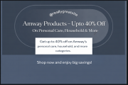 Amway– Upto 40% Off On Personal Care, Household & more