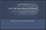Amway-40% Off Select Items at Amway w/Code