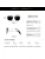 grey jack Tony Stark Polarized Sunglasses for Men Women,Iron Man Square Metal Frame Edith Sunglasses S1632