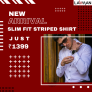 Lawman PG3 : Slim Fit Striped Shirt Just – ₹1399 Deal
