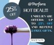 Perfora Unbeliveble Offers Upto 25% OFF and Get 2 Free Gifts