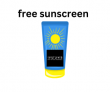 Free Sunscreen & Soap