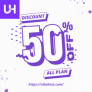 Get 50% OFF+Extra 5% discount on all shared hosting plans