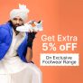 Get Extra 5% Off On Exclusive Footwear Range