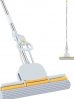Deoxys PVA Sponge Mops for Floor Cleaning Squeeze with 60″ Long Handle