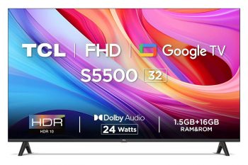 TCL 80.04 cm (32 inches) Metallic Bezel-Less S Series Full HD Smart LED Google TV OFF Coupon Code & Updated Discount List On Amazon