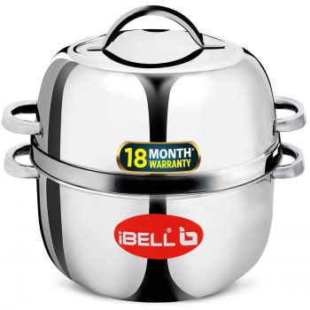 iBELL 1 kilogram Premium Stainless Steel Steam Pot Upto 56% OFF Coupon Code & Updated Discount List On Amazon