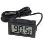 TPM-10 LCD Digital Thermometer with Probe Sensor – Indoor Outdoor Temperature Meter, Mini Display, Accurate Temperature Gauge for Fridge, Freezer, Aquarium, Home & Lab