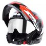 Steelbird SBA-7 7Wings ISI Certified Flip-Up Helmet for Men and Women with Inner Smoke Sun Shield