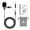 JBL Commercial CSLM20 Auxiliary Omnidirectional Lavalier Microphone, Earphone For calls, Video Conferences, And Monitoring, Black, Small